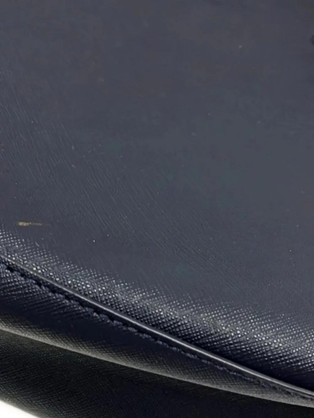 TORY BURCH Dark Navy Leather Tote Bag